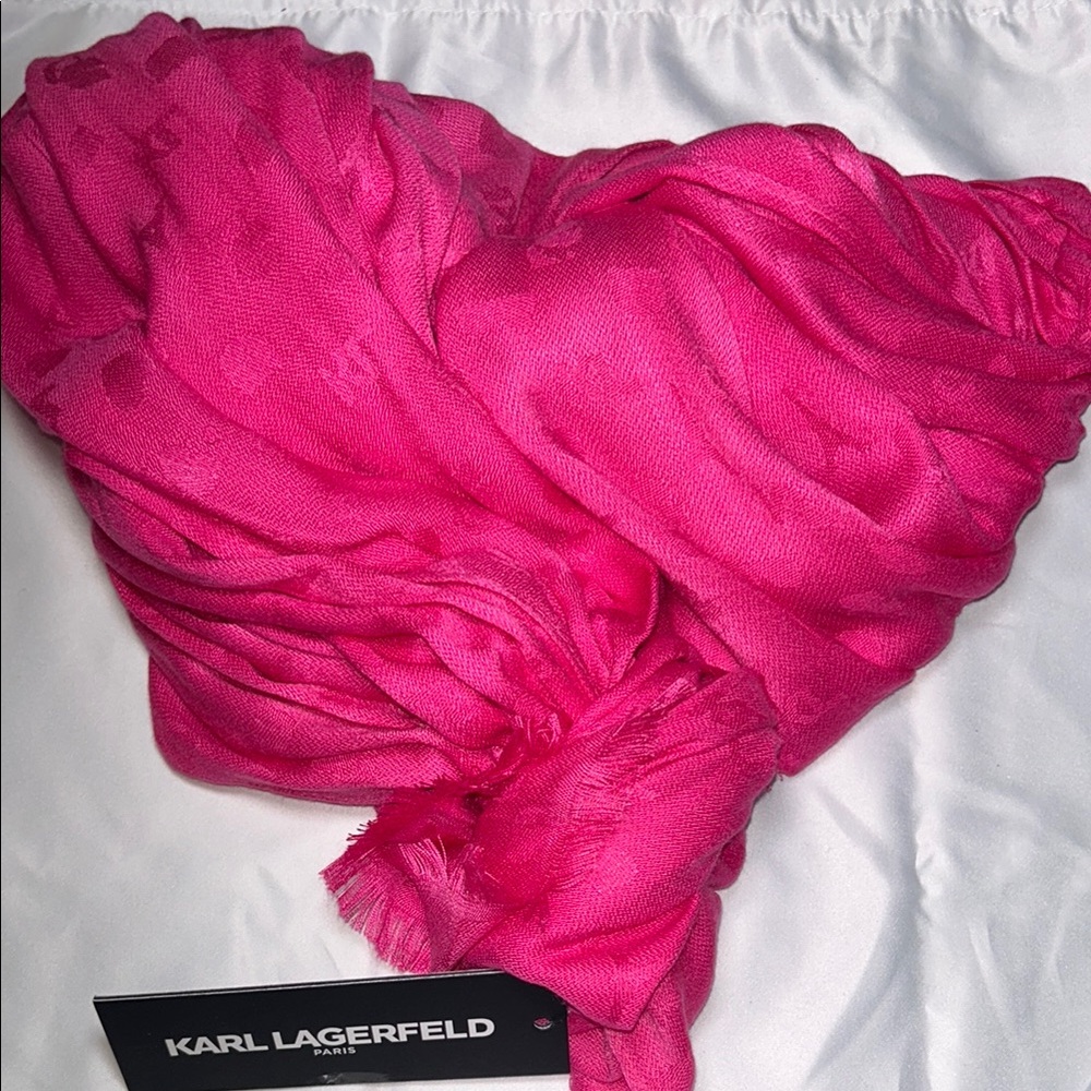 Karl Lagerfeld Pink Scarf